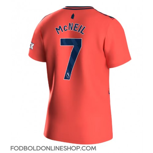 Everton Dwight McNeil #7 Udebanetrøje 2023-24 Kortærmet